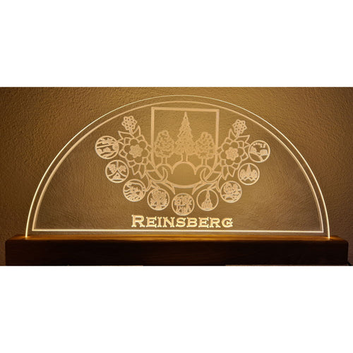 Schwibbogen aus Acrylglas - Edition Reinsberg Gemeindewappen DerHolzShop Plexiglas LED LIchterbogen