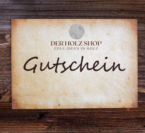 DerHolzshop - Geschenkgutschein DerHolzshop